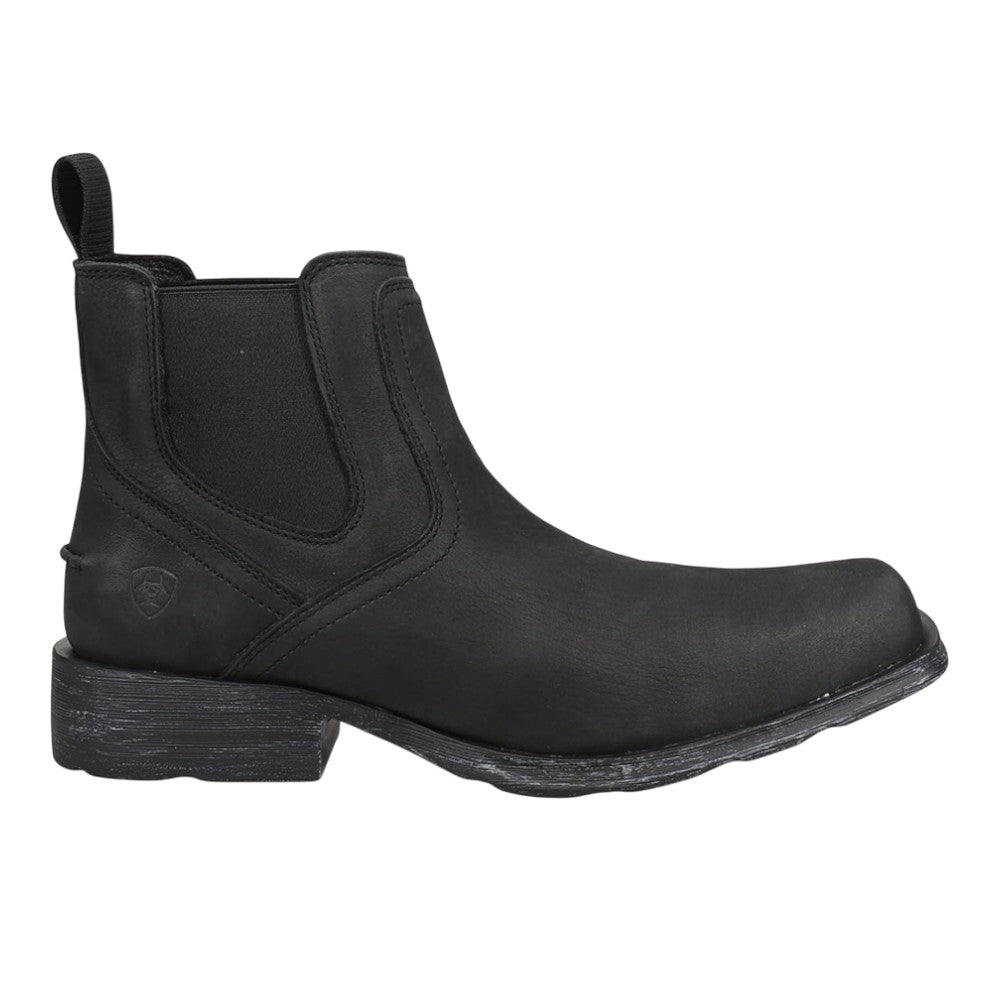 Shop Black Mens Ariat Midtown Rambler Square Toe Chelsea Boots