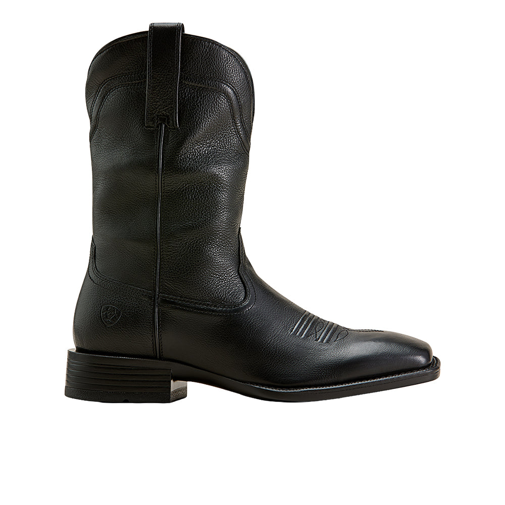 Ariat Men's Alden Wide Square Toe Western Boot in Eclipse Black 11D