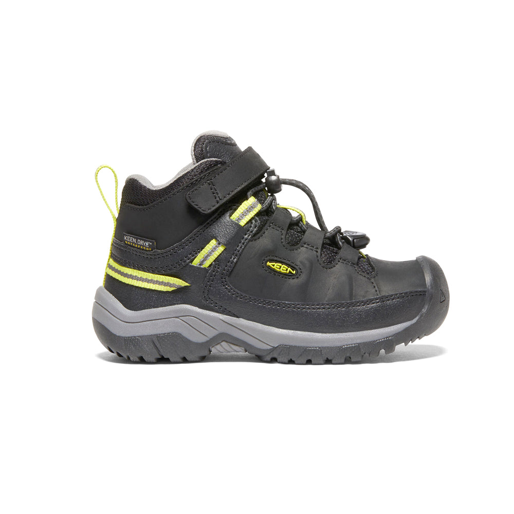 Shop Black Boys Keen Targhee Mid Waterproof Hiking Boots (Little