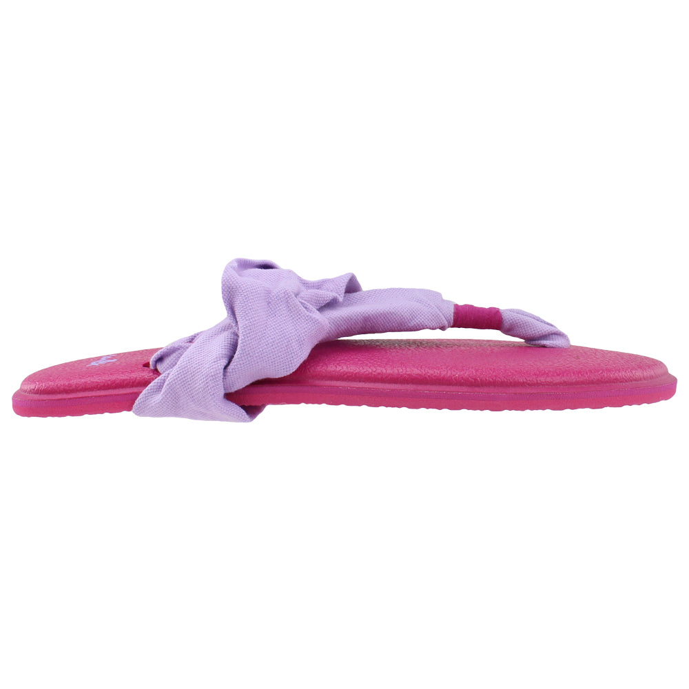 Shop Purple Girls Sanuk Lil Yoga Sling 2 Flip Flops (Big Kid