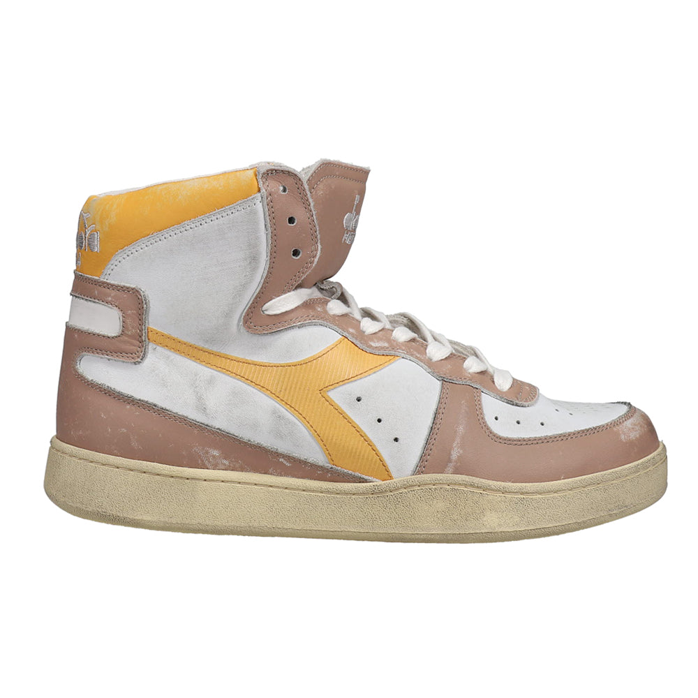 Shop Brown Mens Diadora Mi Basket Used High Top Sneakers – Shoebacca