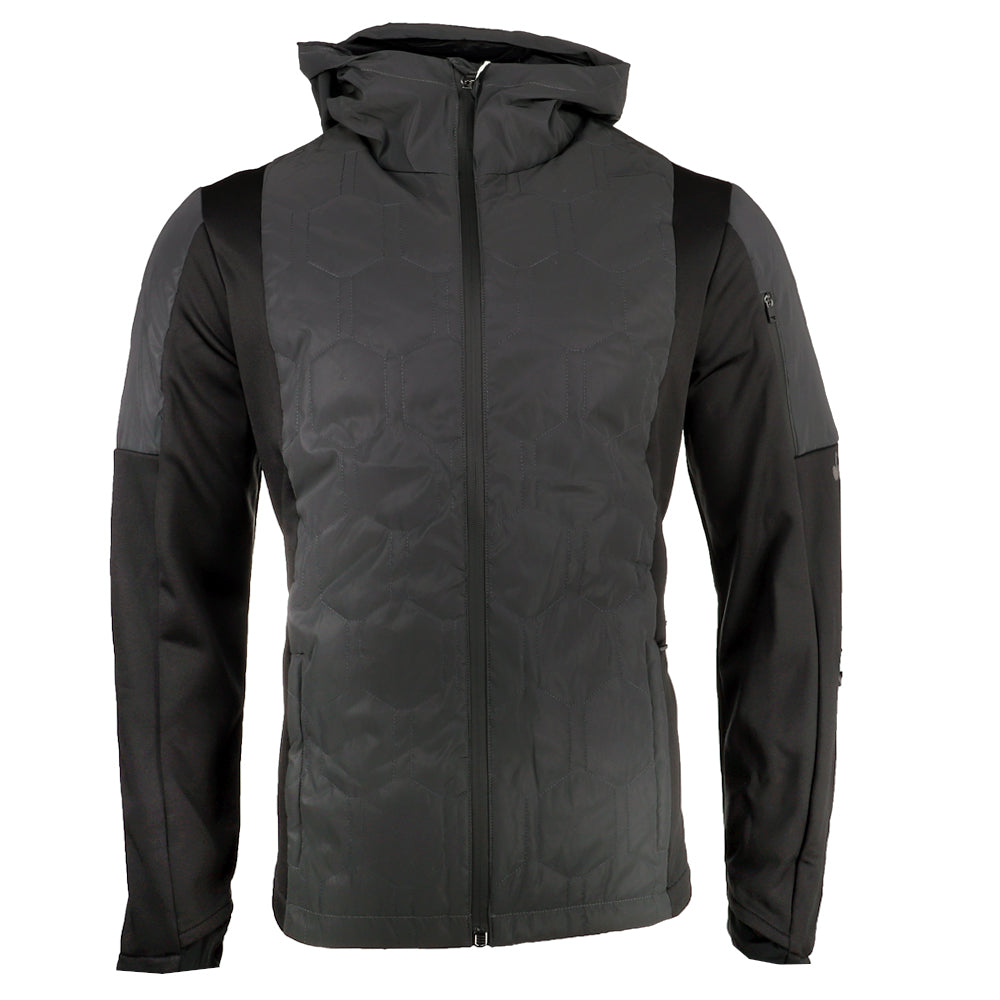 Shop Black, Grey Mens Diadora Bright Be One Running Full Zip