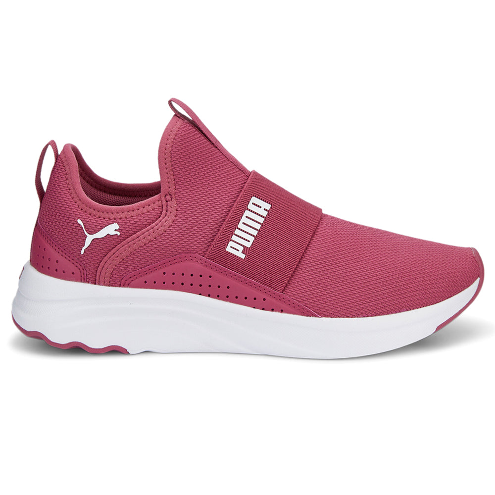 Shop Pink Womens Puma Softride Sophia Slip On Running Shoes