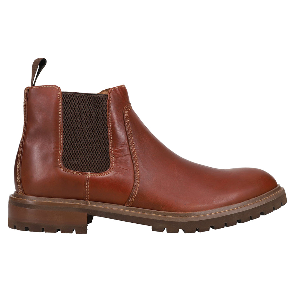 Shop Brown Mens Johnston Murphy Barrett Round Toe Chelsea Boots