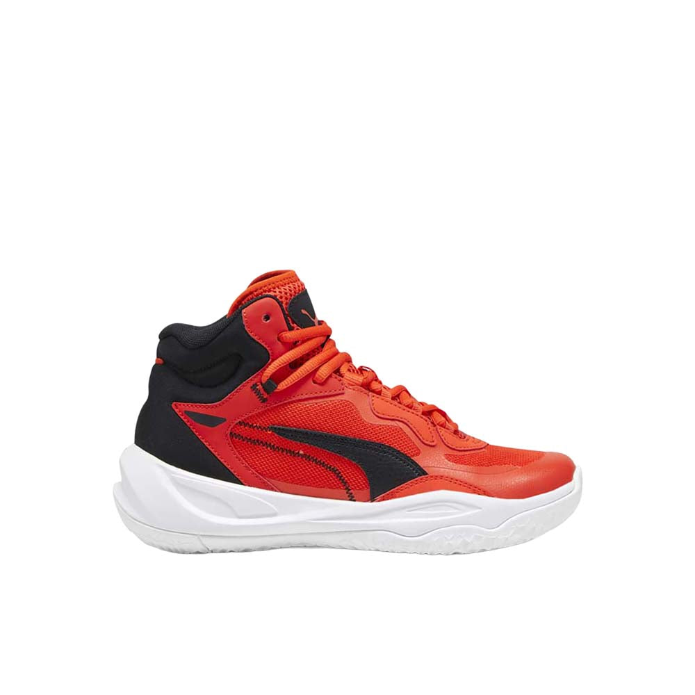 ぽむ Shop Red Boys Puma Playmaker Pro Mid Basketball Shoes (Big Kid