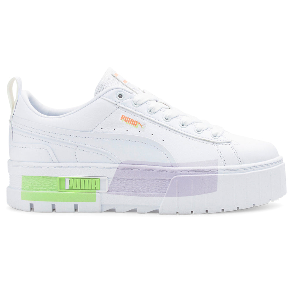 Shop Green, Purple, White Womens Puma Mayze MIS Platform Lace Up