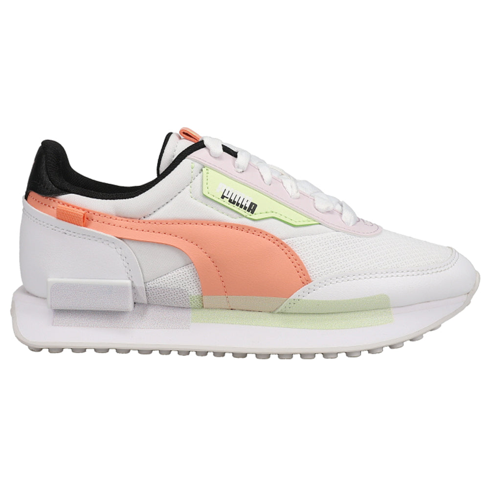 Shop Orange, White Womens Puma Future Rider Mis Lace Up Sneakers