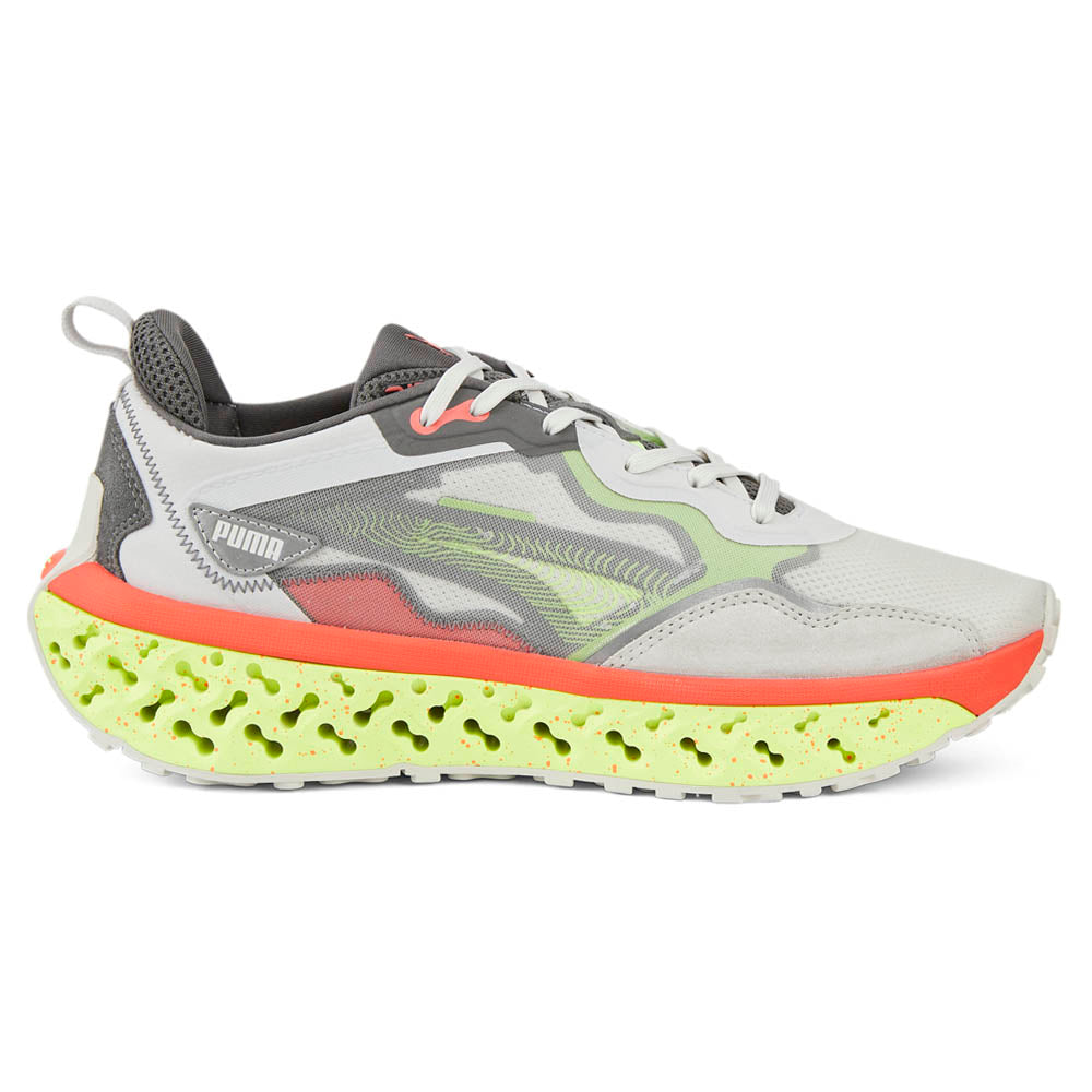 Shop White Mens Puma Xetic Sculpt Illusion Lace Up Sneakers