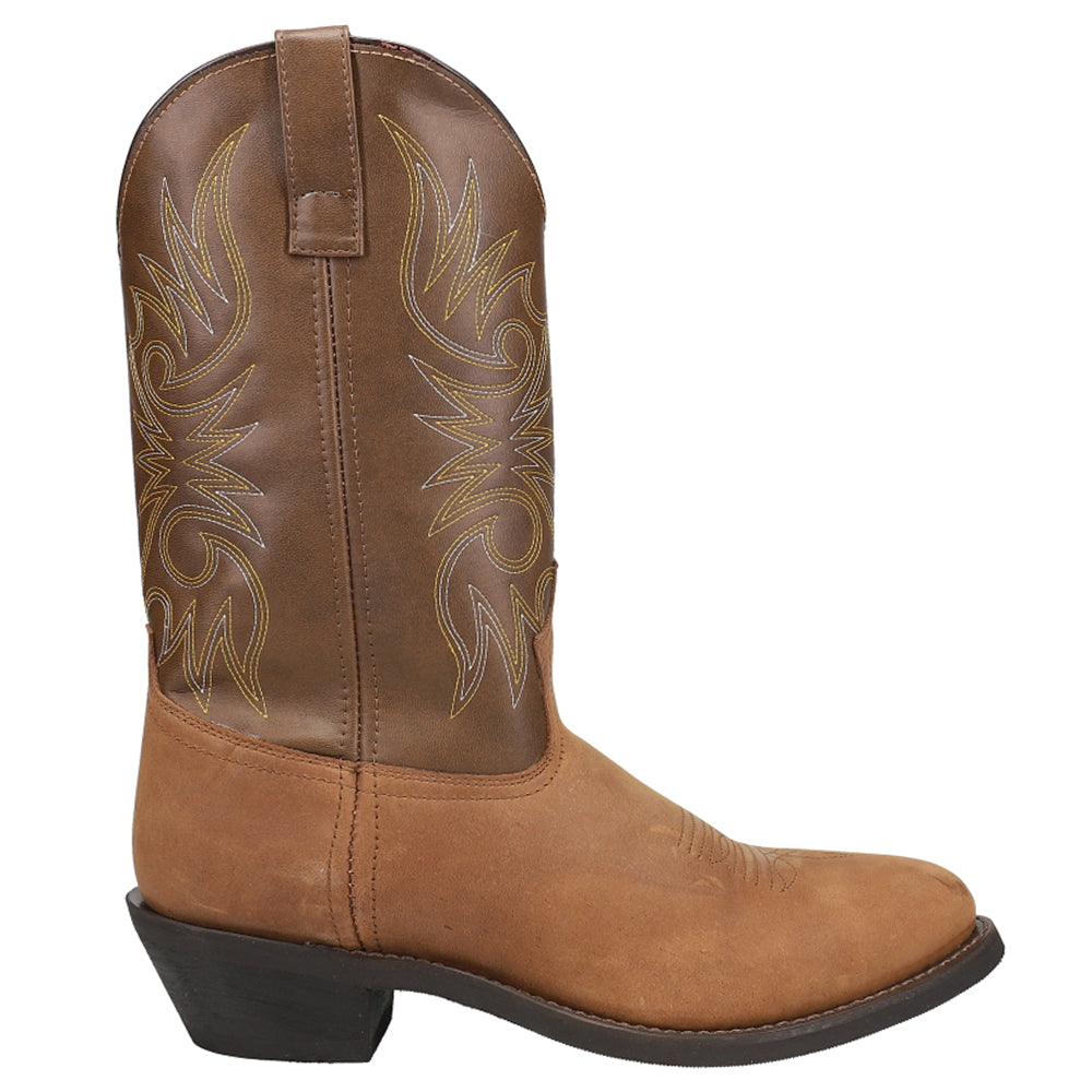 Shop Brown Mens Laredo Paris Round Toe Cowboy Boots – Shoebacca