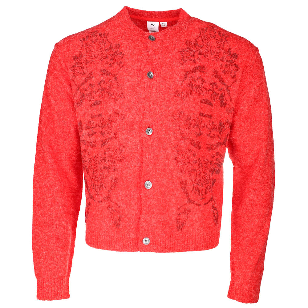 T/CBASIC KNIT SHIRT CARDIGANチャコール レッドセット Austin Checked Brushed Cardigan DARK BRICK RED | ALLSAINTS US