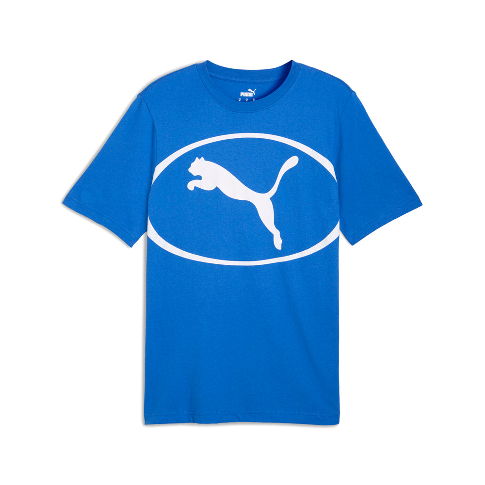 Shop Blue Mens Sport Logo Crew Neck Short Sleeve T-Shirt – Shoebacca