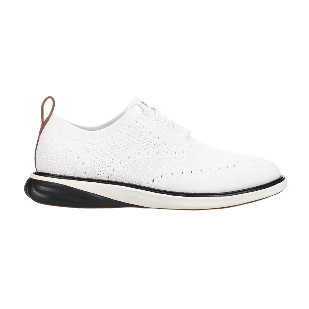 Shop White Mens Cole Haan Grand Evolution Perforated Lace Up