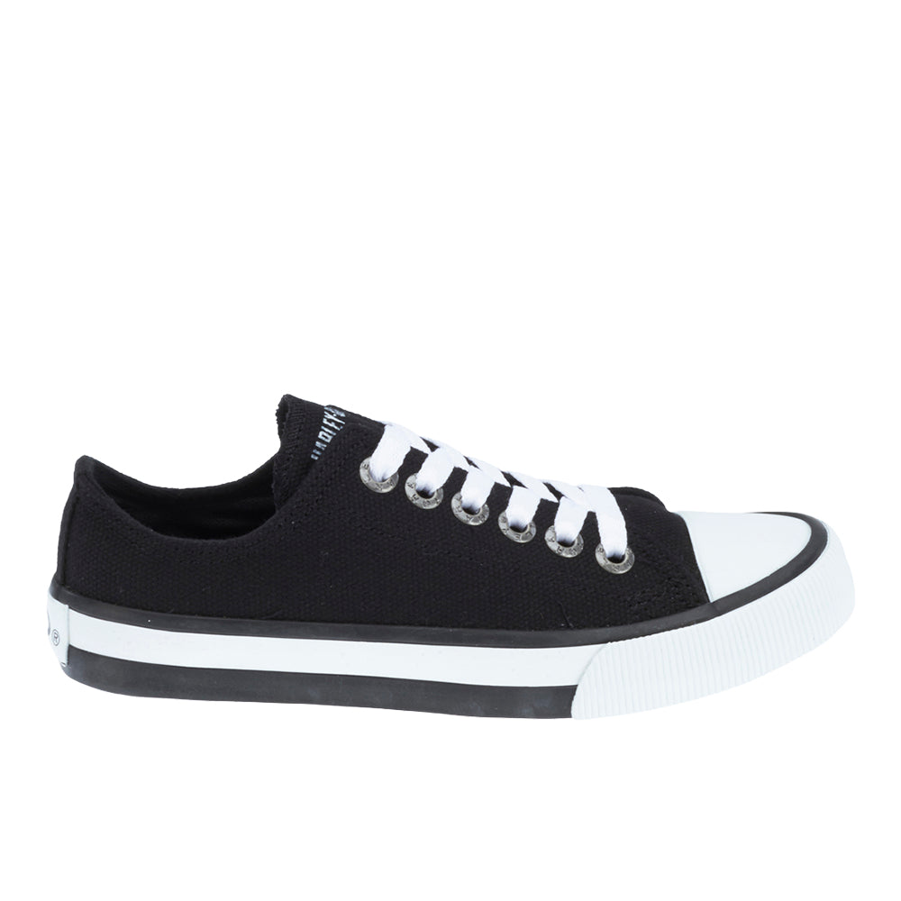 Harley-Davidson Women's Zia Fashion Sneakers - Black Canvas, Athletic Style - D83817