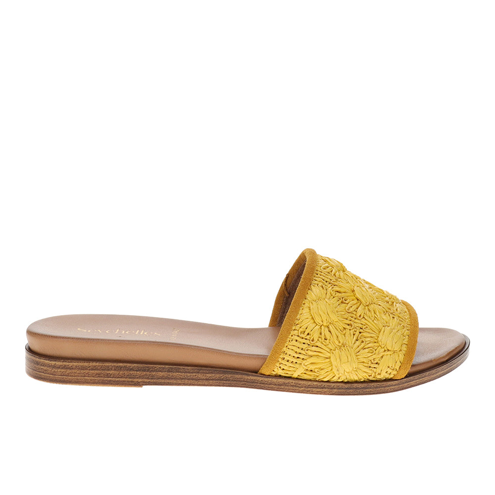 Shop Yellow Womens Dakota Slide Sandals – Shoebacca