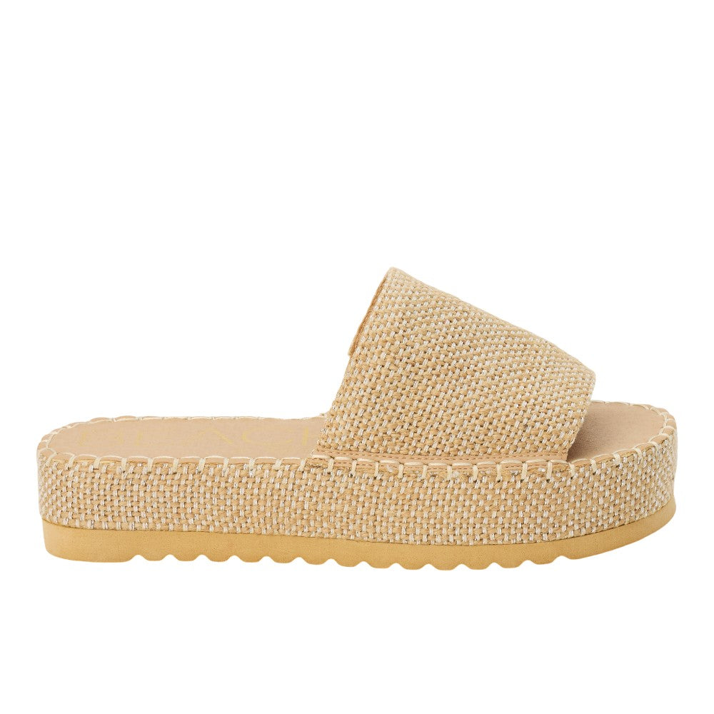 Shop Beige Womens Del Mar Platform Slide Sandals – Shoebacca