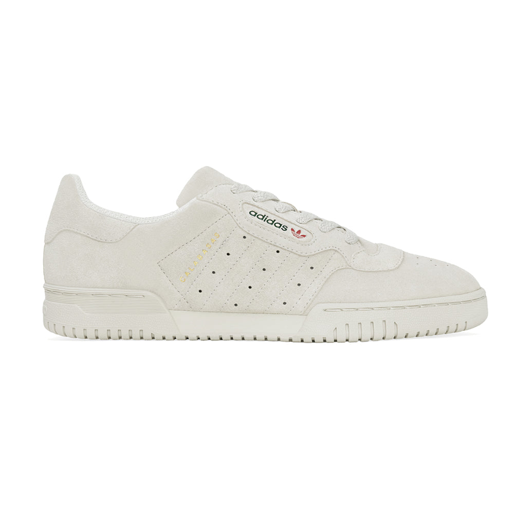 Shop Off White Mens adidas Yeezy PowerPhase Lace Up Sneakers