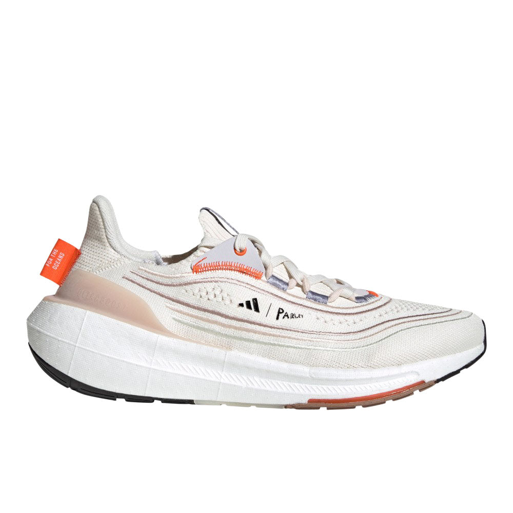 Shop Off White Mens adidas Parley x Ultraboost Light Running Shoes