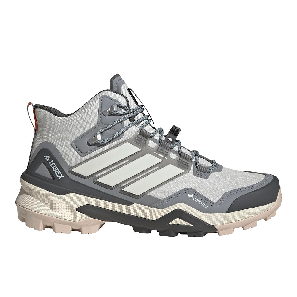 Shop Grey Womens Terrex Skychaser Mid Gore-Tex Hiking Shoes