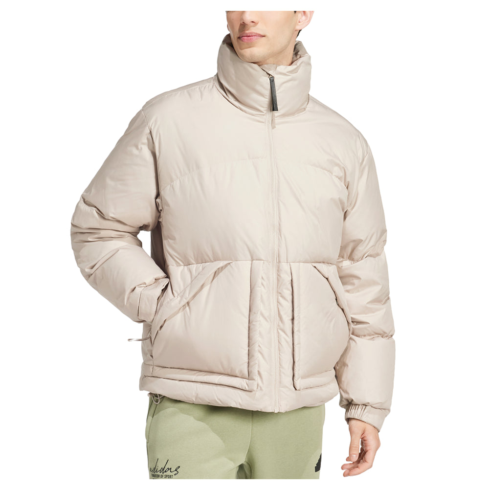 Shop Beige Mens Big Baffle Full Zip Jacket – Shoebacca