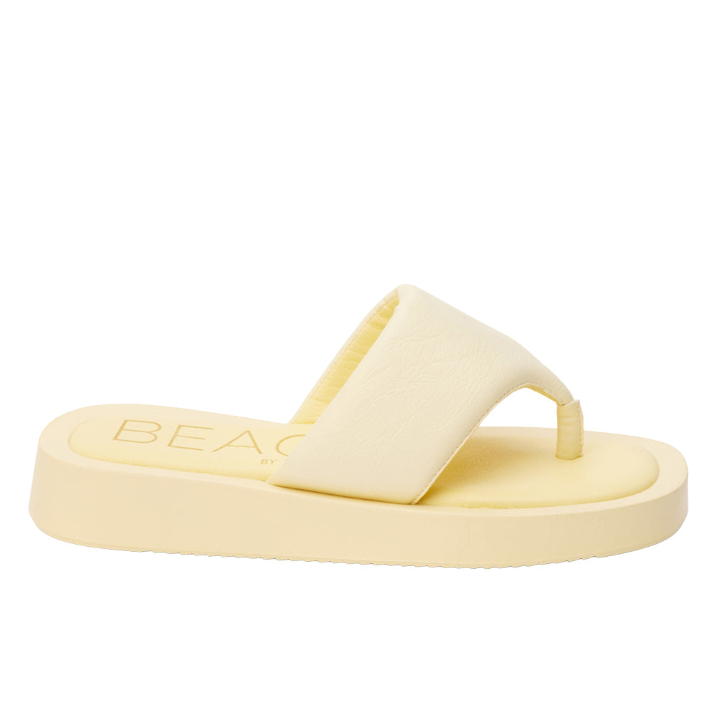 Shop Yellow Womens BEACH by Matisse Izzie Platform Flip Flops