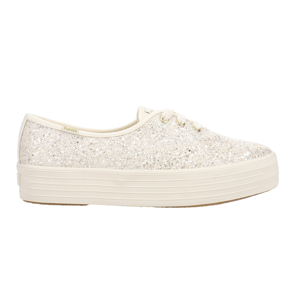 Shop Off White Womens Keds Point Glitter Celebrations Lace Up