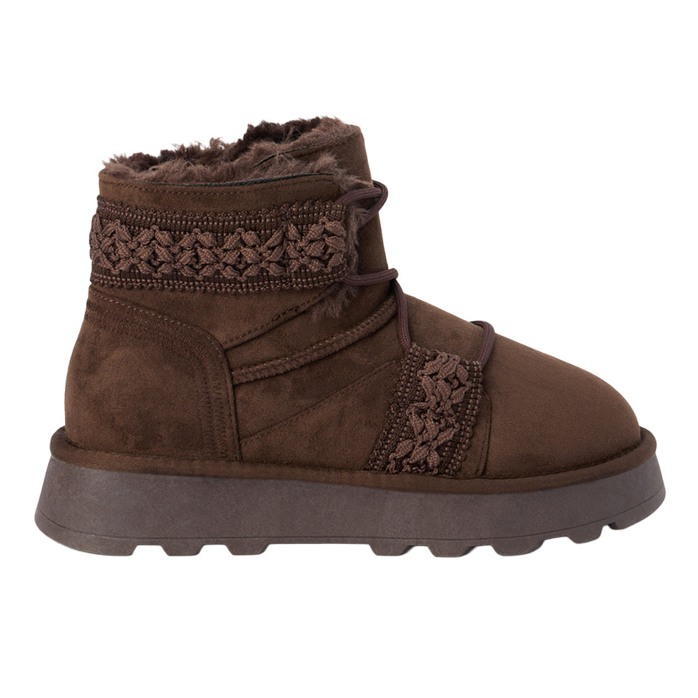 Shop Brown Womens BEACH by Matisse Matterhorn Embroidered Round