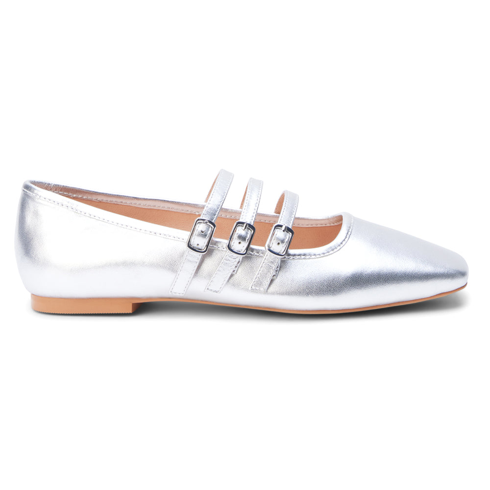silver flat dress shoes Matisse: Nova Ballet Flats