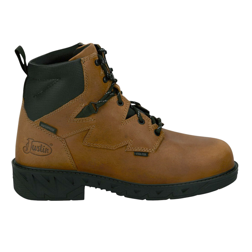 Shop Brown Mens Prodigy Round 6 Inch Waterproof Steel Toe Work