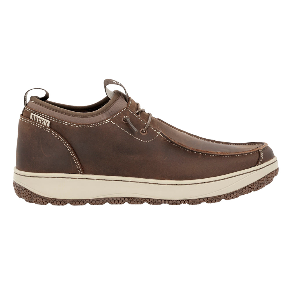 Shop Brown Mens Dry-Strike SRX Lace Up Slip Resistant Work Shoes