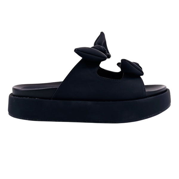 Shop Black Womens Shu Shop Kiki Flat Platform Slide Sandals