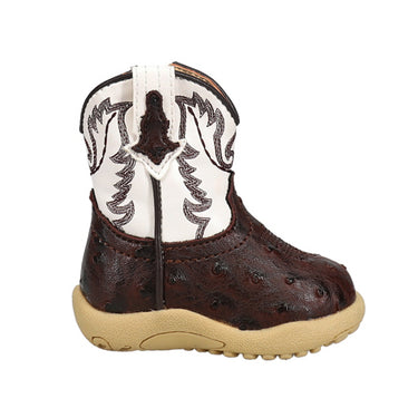 Shop Brown Boys Roper Cowbaby Bumps Round Toe Cowboy Boots (Infant