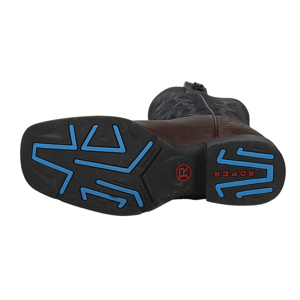 Mens Tooled Square Toe Boots