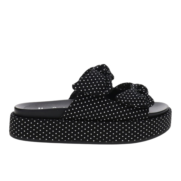 Shop Black Womens Lil Bit Knotty Platform Sandals – Shoebacca
