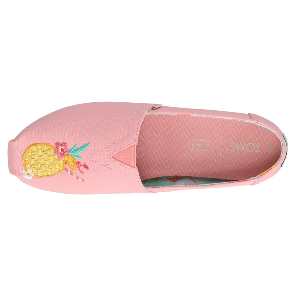 Shop Pink Womens TOMS Alpargata Slip On Flats â Shoebacca