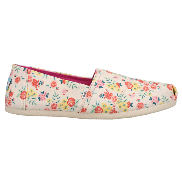 Shop Multi, Off White Womens TOMS Alpargata Floral Slip On Flats