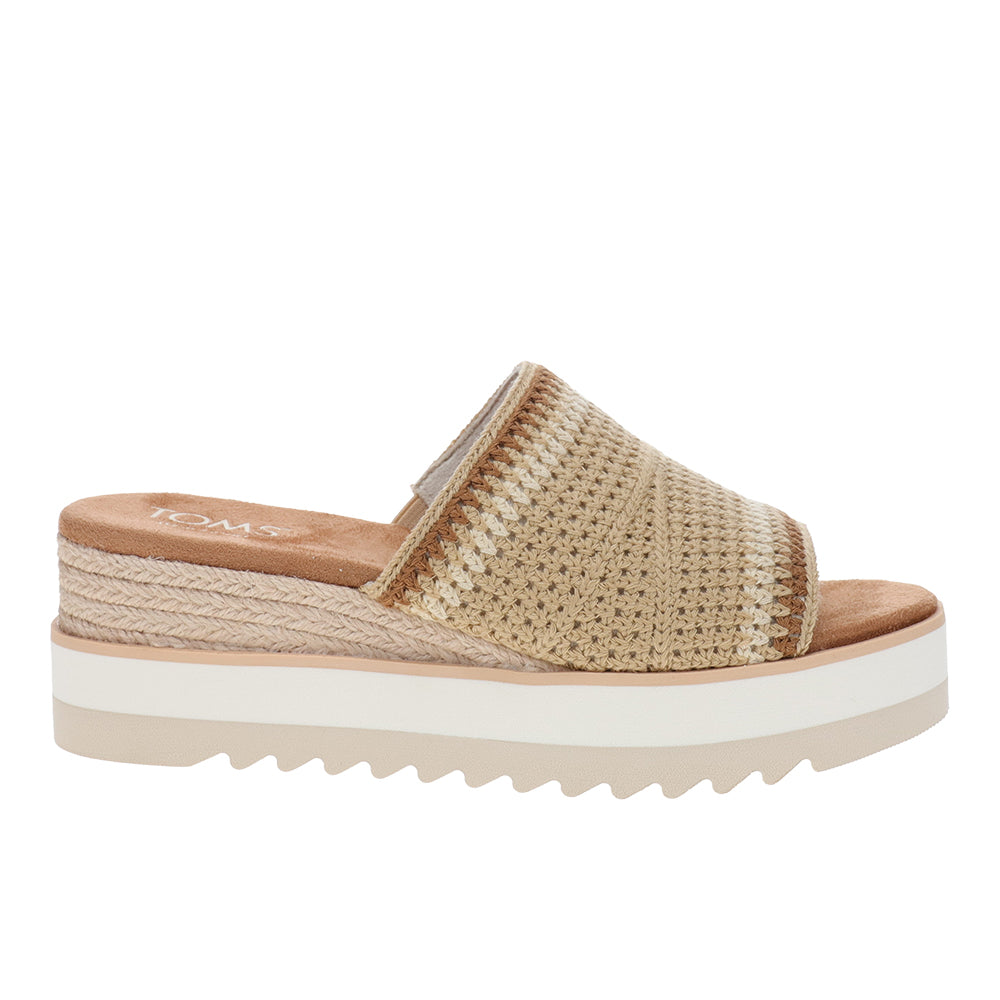 Shop Beige Womens Diana Mule Wedge Sandal – Shoebacca