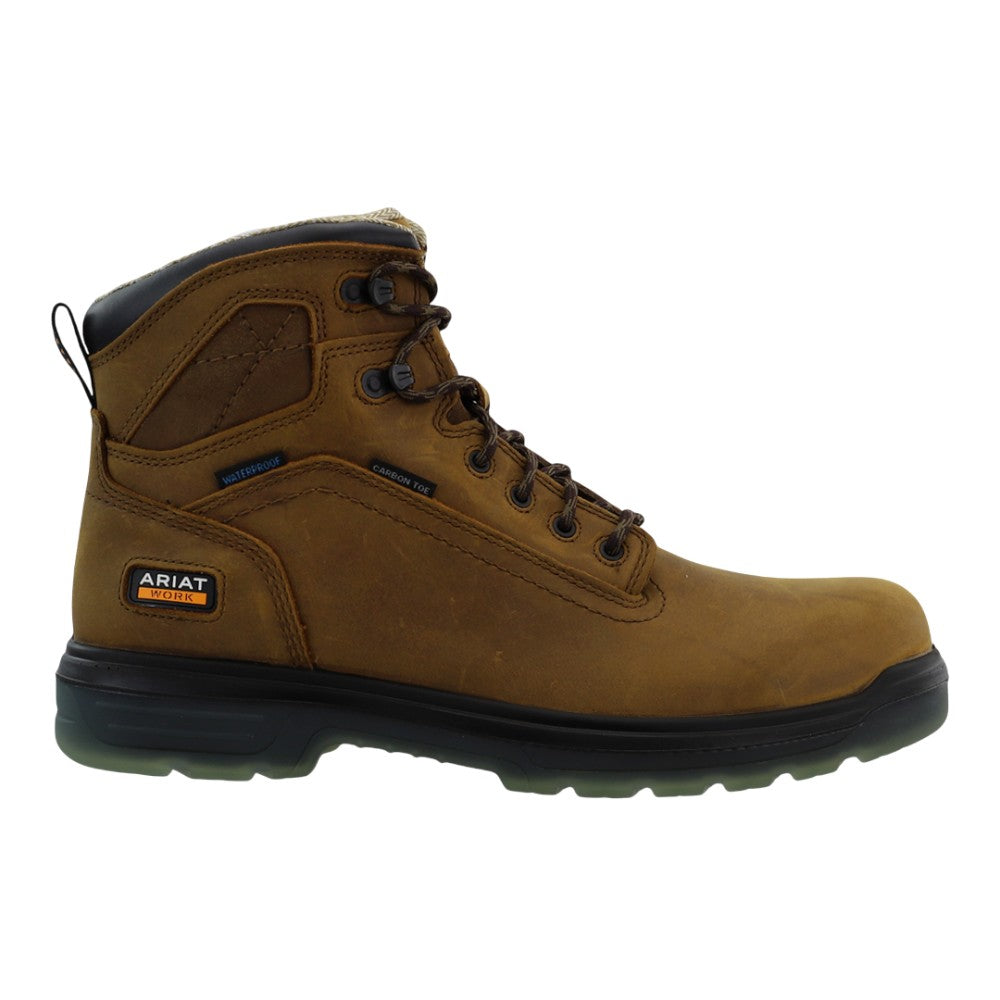 Ariat Scarpe Turbo 6 H2O Da Lavoro Uomo - Impermeabili, Antiscivolo, Marrone Corteccia 44 EU