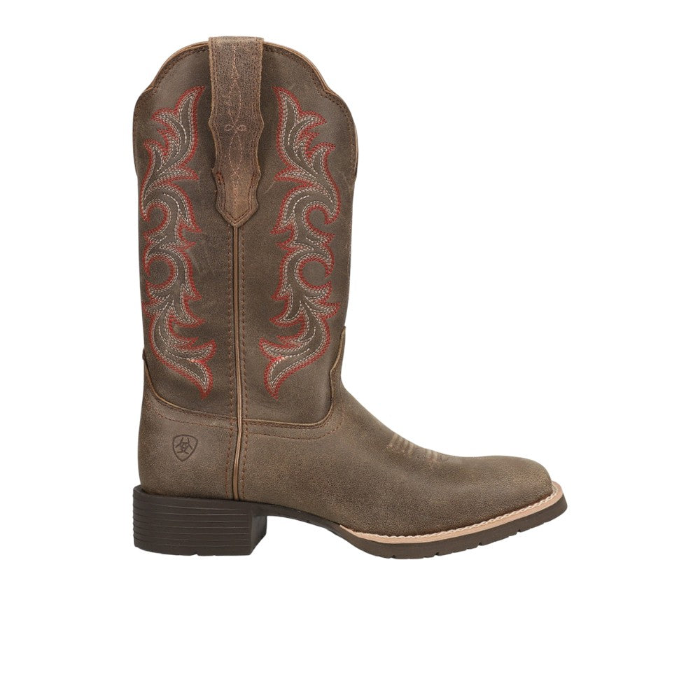 Shop Brown Womens Ariat Hybrid Rancher StretchFit Square Toe Cowboy ...
