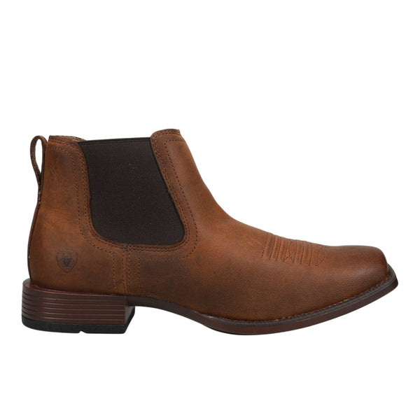 Shop Brown Mens Ariat Booker Ultra Embroidered Square Toe  display picture 3
