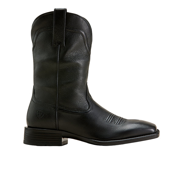 Avonite Vintage Square Toe Boots Mens 8.5 EE Black Leather Pull On Work USA Made s-l400.jpg main image 4