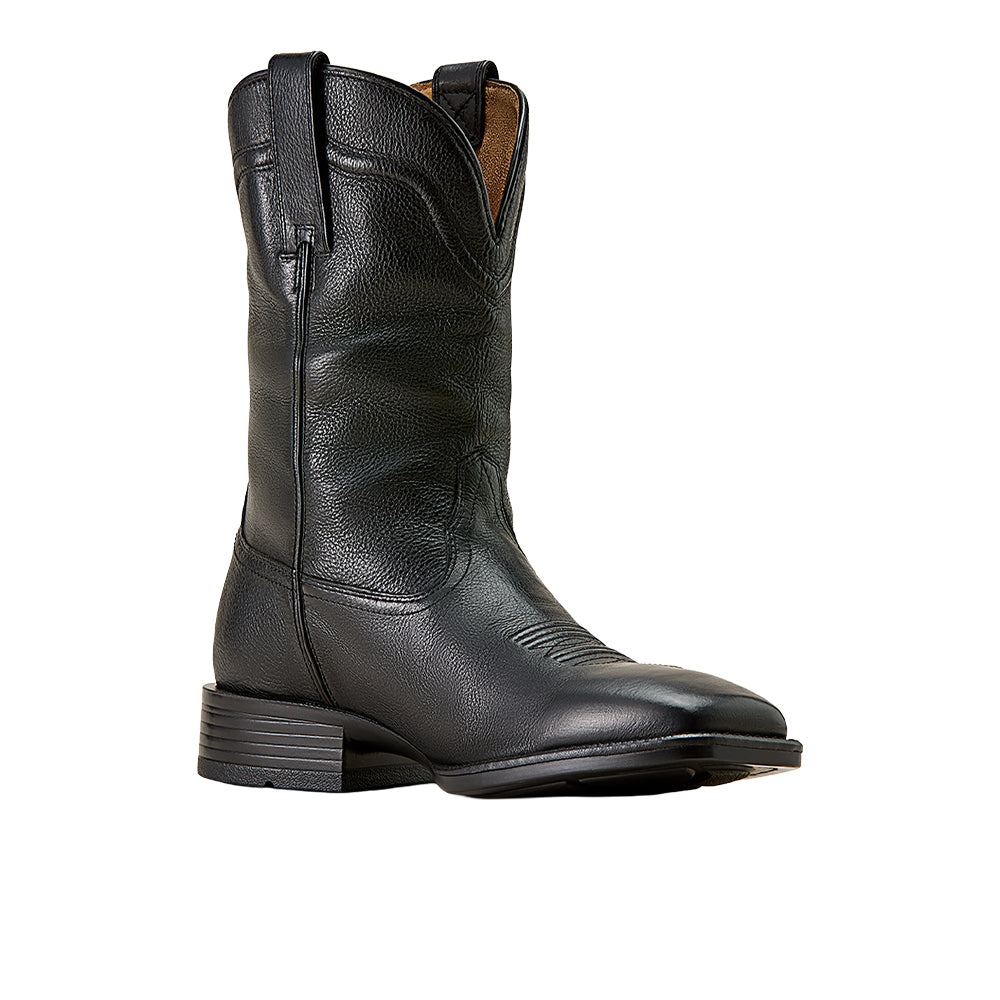 Ariat Men's Alden Wide Square Toe Western Boot in Eclipse Black 13D