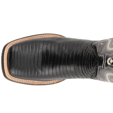 Shop Black Mens Ferrini Teju Lizard Square Toe Cowboy Boots – Shoebacca