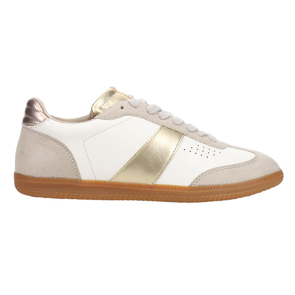 Shop Gold Womens Shu Shop Sydney Metallic Lace Up Sneakers – Shoebacca