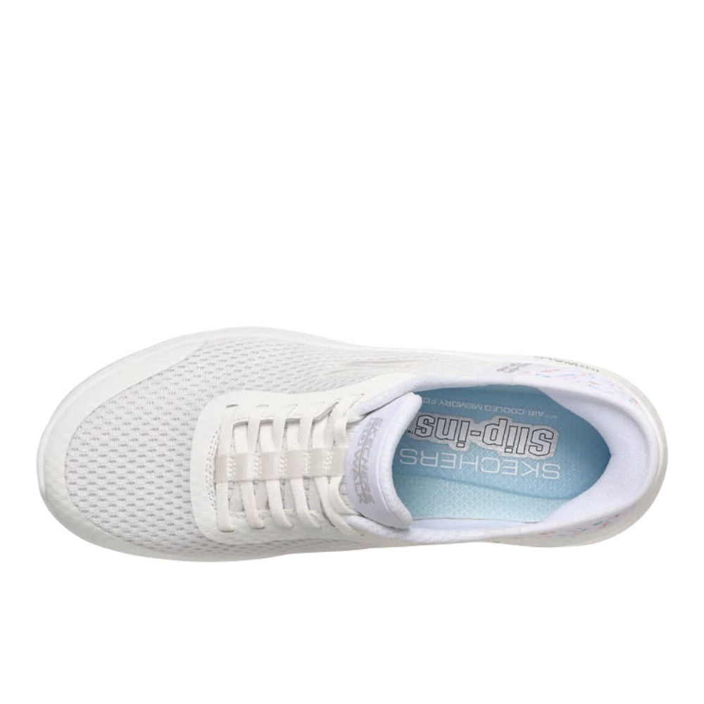 Shop White Womens Slip-ins GO WALK Flex Lily Rose Walking Shoes
