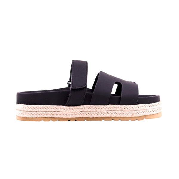 Shop Black Womens Izzy Platform Slide Sandals – Shoebacca