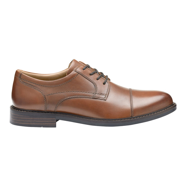 Johnston & Murphy Men's Mason Cap Toe, Tan, 11.5M, Leather