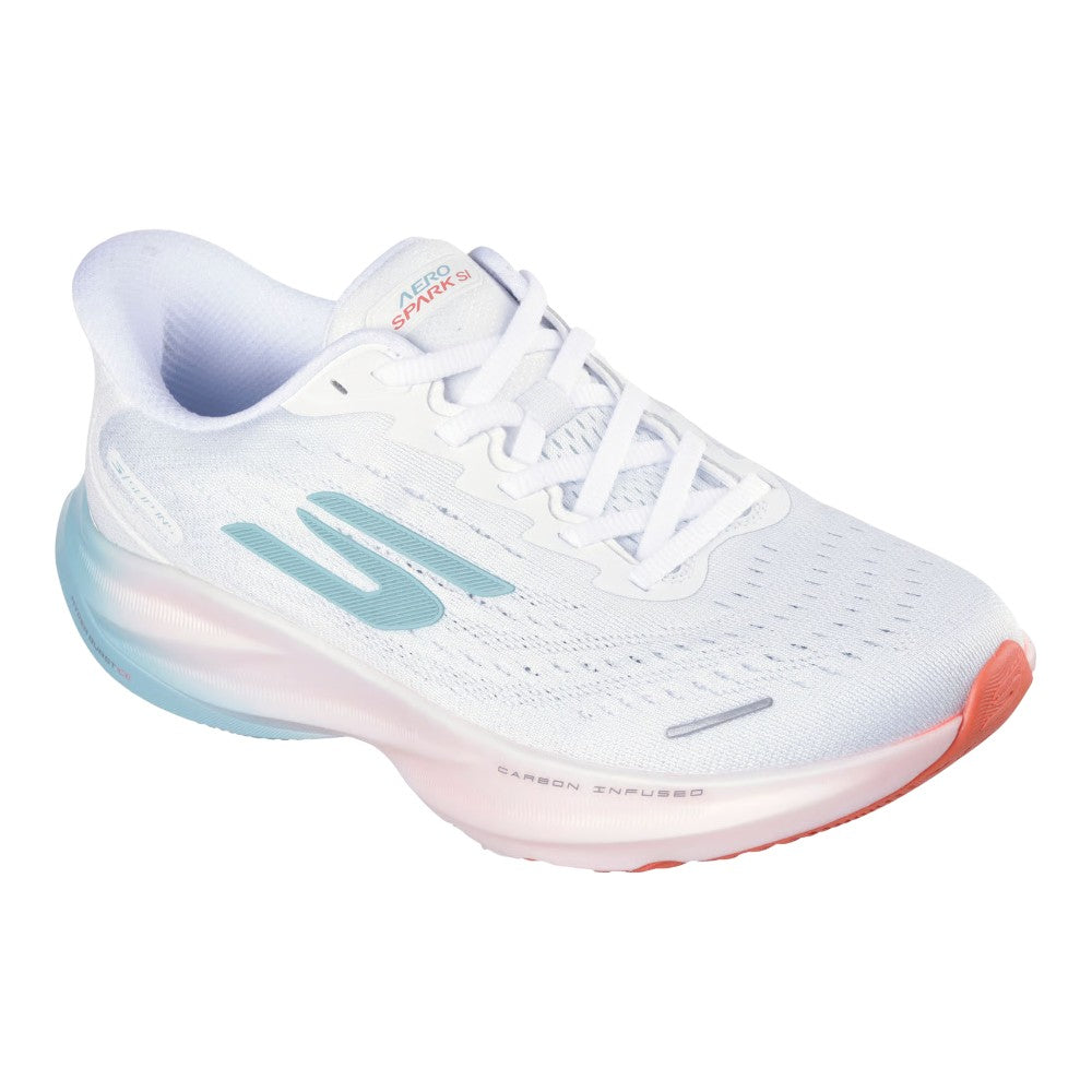 Shop White Womens Aero Spark Slip-ins Performance Running Shoes