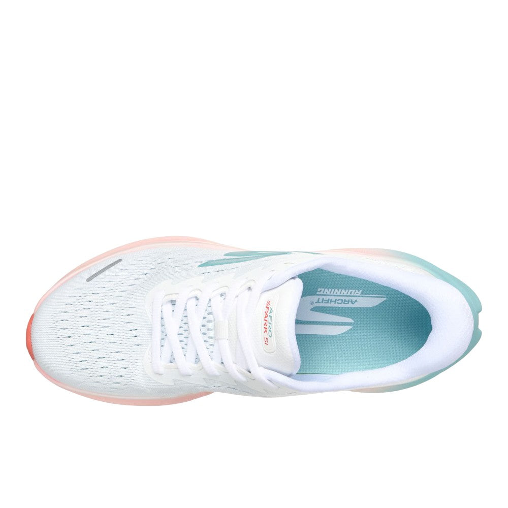 Shop White Womens Aero Spark Slip-ins Performance Running Shoes