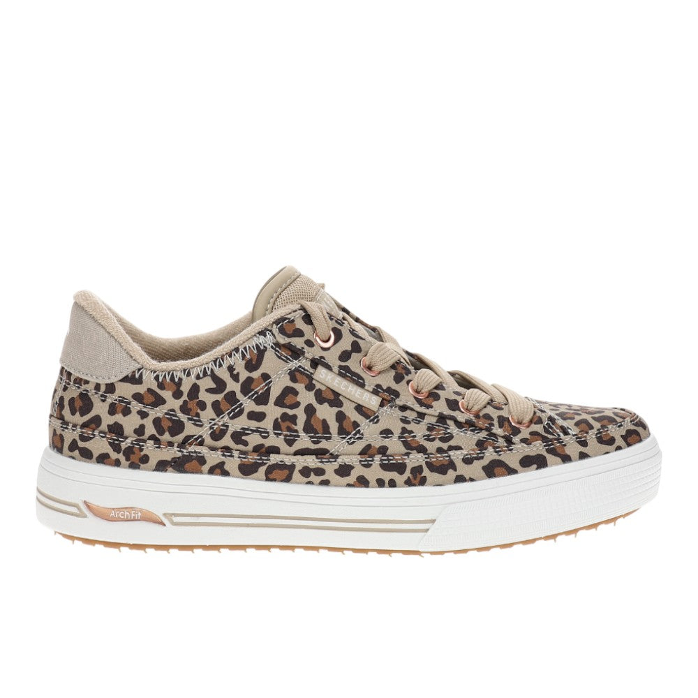 Shop Brown Womens Arch Fit Arcade Print Powa Sneakers – Shoebacca