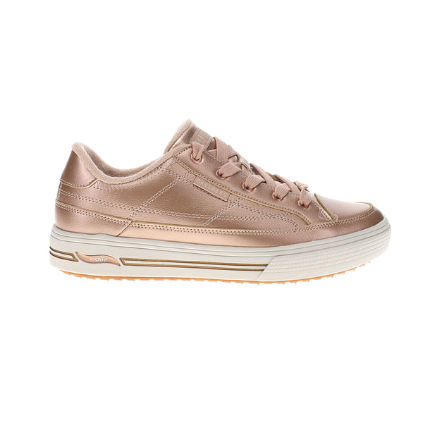 Shop Gold Womens Arch Fit Arcade Glistening Gal Metallic Slip On